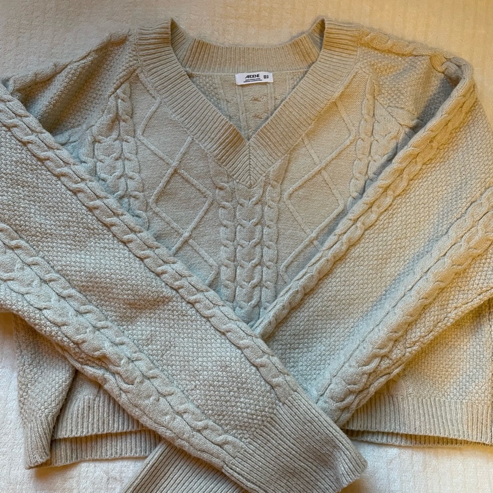 Cropped Knit Sweater